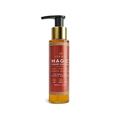 Magic Body Oil, Plumps, Tightens, Firms and Hydrates Skin, For Arms, Chest, Thighs and Tums, Suitable for Full Body Use
