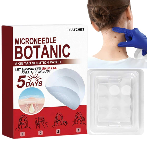 MICRONEEDLE BOTANIC Skin Tag & Acne Patch 9Pcs Skin Tag Remover Patches