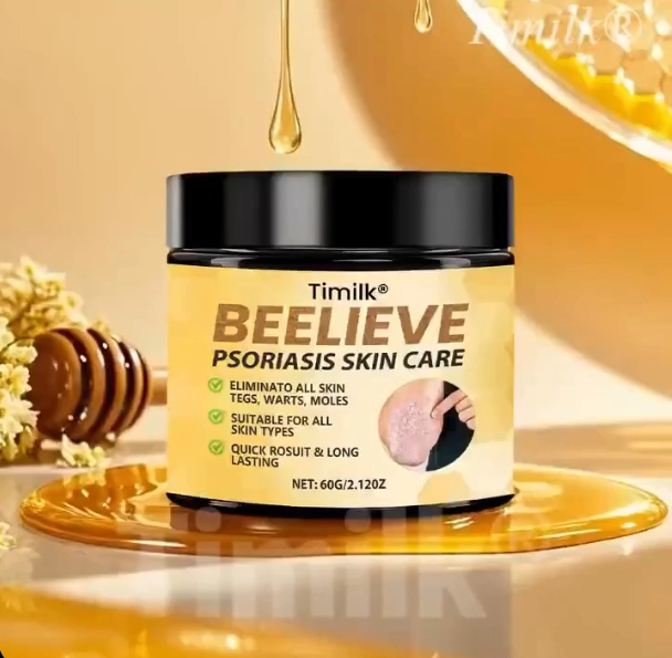 Bee cream for skin treatment