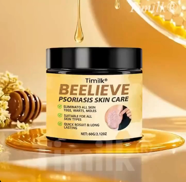 Bee cream for skin treatment