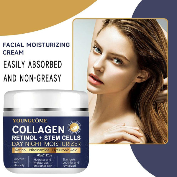 YOUNGCOME Collagen Hyaluronic Acid Skin Care Anti-Wrinkle Moisturizing Anti-Aging Night Shrink Pores Whitening Smooth Anti Aging