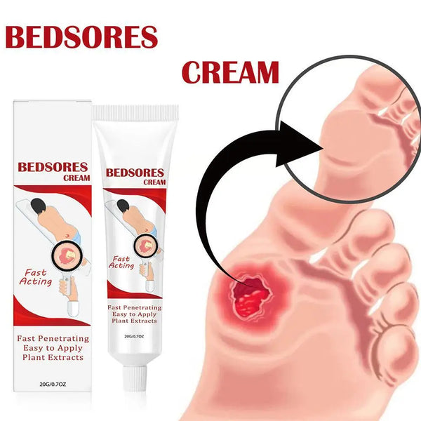 Bedsore Treatment Cream Pressure Sore Ulcer Skin Rot Necrotic Repair Relief Ointment Bed Sore Wound Healing Decubitus Feet Care