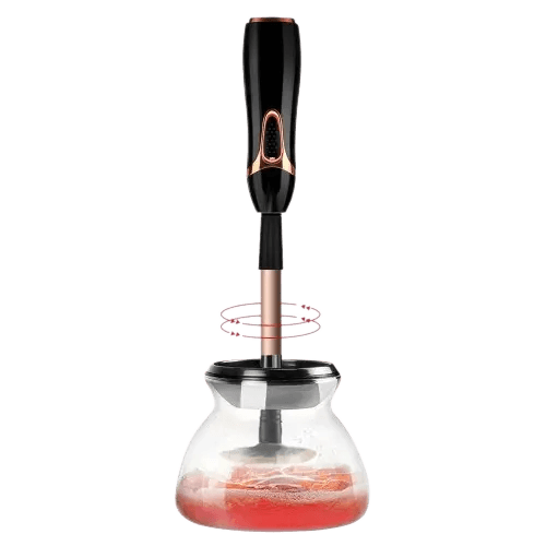 Automatic Makeup Brush Cleaner in Action